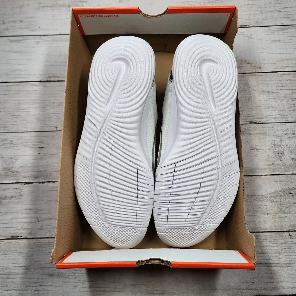 Sz 11 WMNS (M 9.5)‎ NIKE Flex Experience RN 12 PRM White Silver FZ2114-100 NoLid